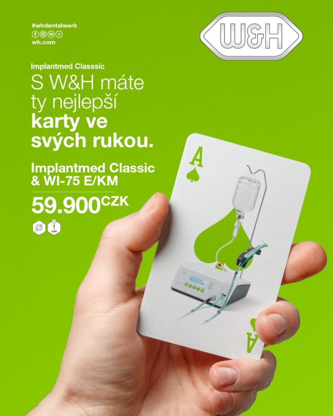 Set Implantmed Classic s implantologickým kolénkem 20:1 nesvětelný za 59 990 CZK. . . . . . #WH #Implantmed #implantologie...