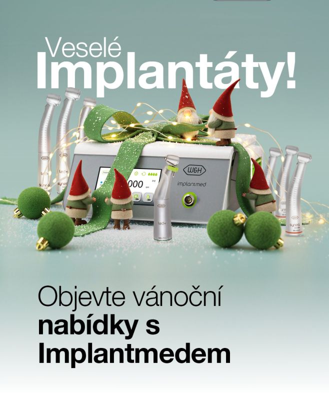 Když se potkají špičková implantologie a vánoční nálada. Implantmed od W&H je připraven stát se vaším parťákem pro rok...
